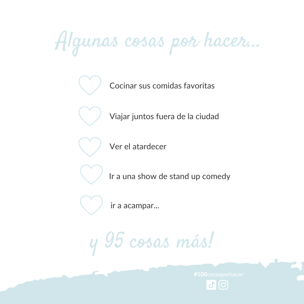 100 cosas por hacer Juntos ® 🎁 | Envio Gratis